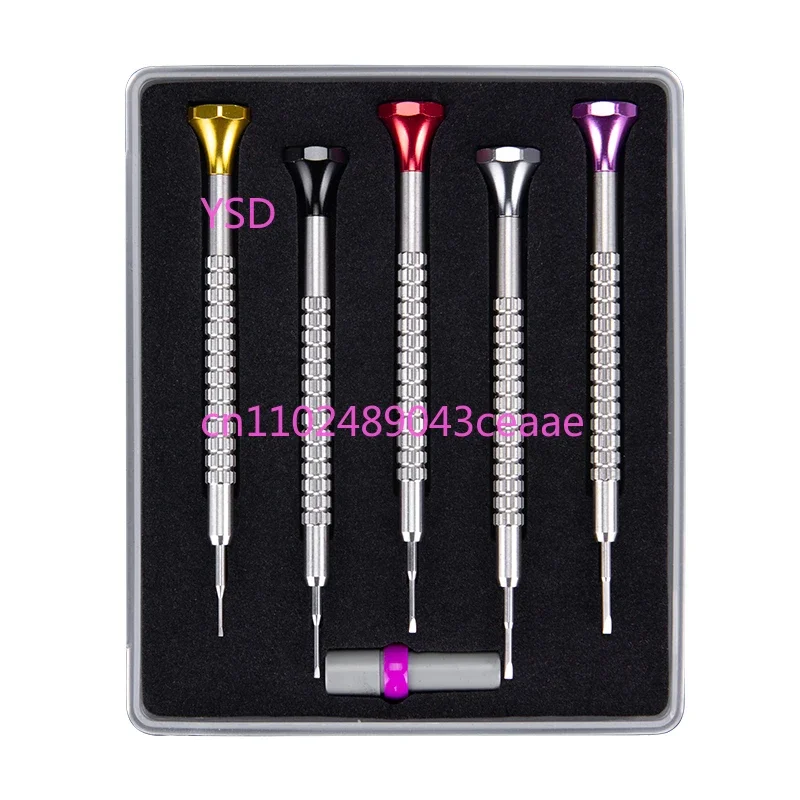 Precision Screwdriver Set - Full Steel Bits, Hex/Phillips/Flathead for Watches & Glasses