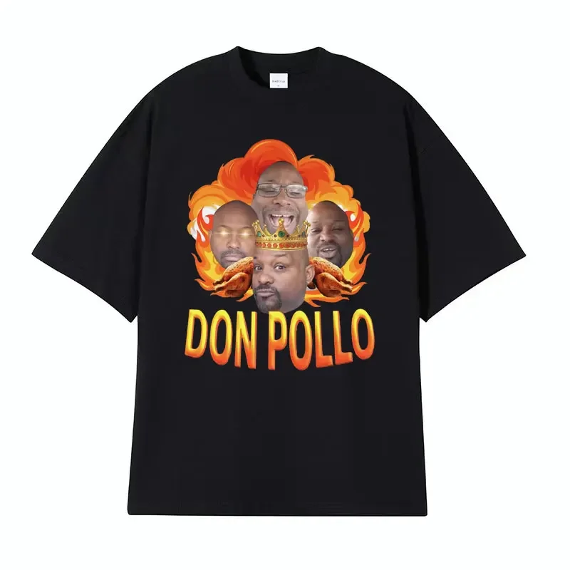 Don Pollo Funny Meme Viral Graphic T Shirt King of Ohio Gothic Tops Clothing T-shirt Men Women Vintage Oversized Cotton T Shirts