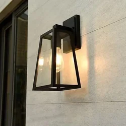 Lámpara de pared de estilo europeo para exteriores, luz de pared gruesa impermeable superbrillante para exteriores, patio y balcón