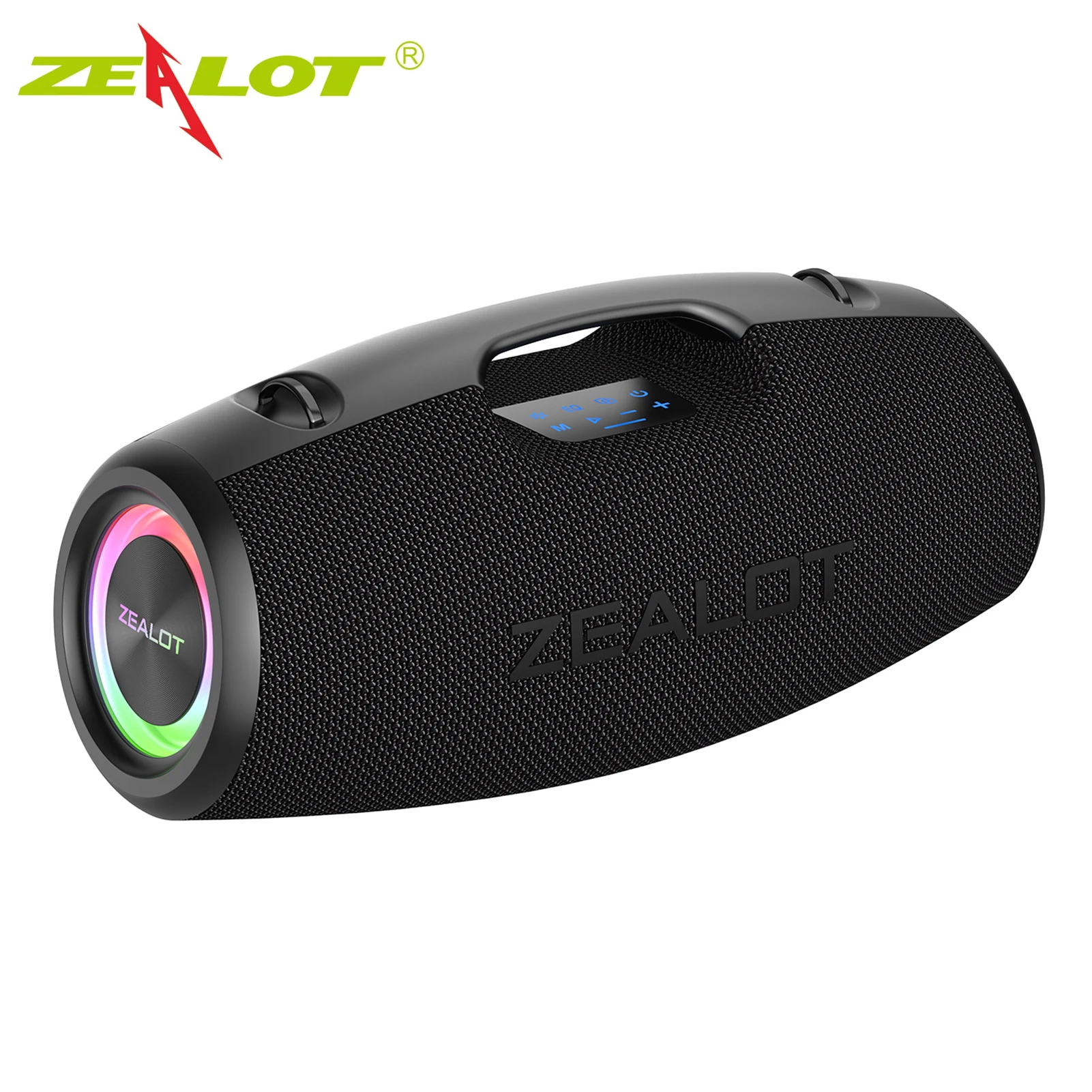 ZEALOT S78BT 5.2 Portable Wireless Speaker Outdoor Speaker Subwoofer Stereo Mp3 Playback Support AUX TF Card 100W Long Playtime