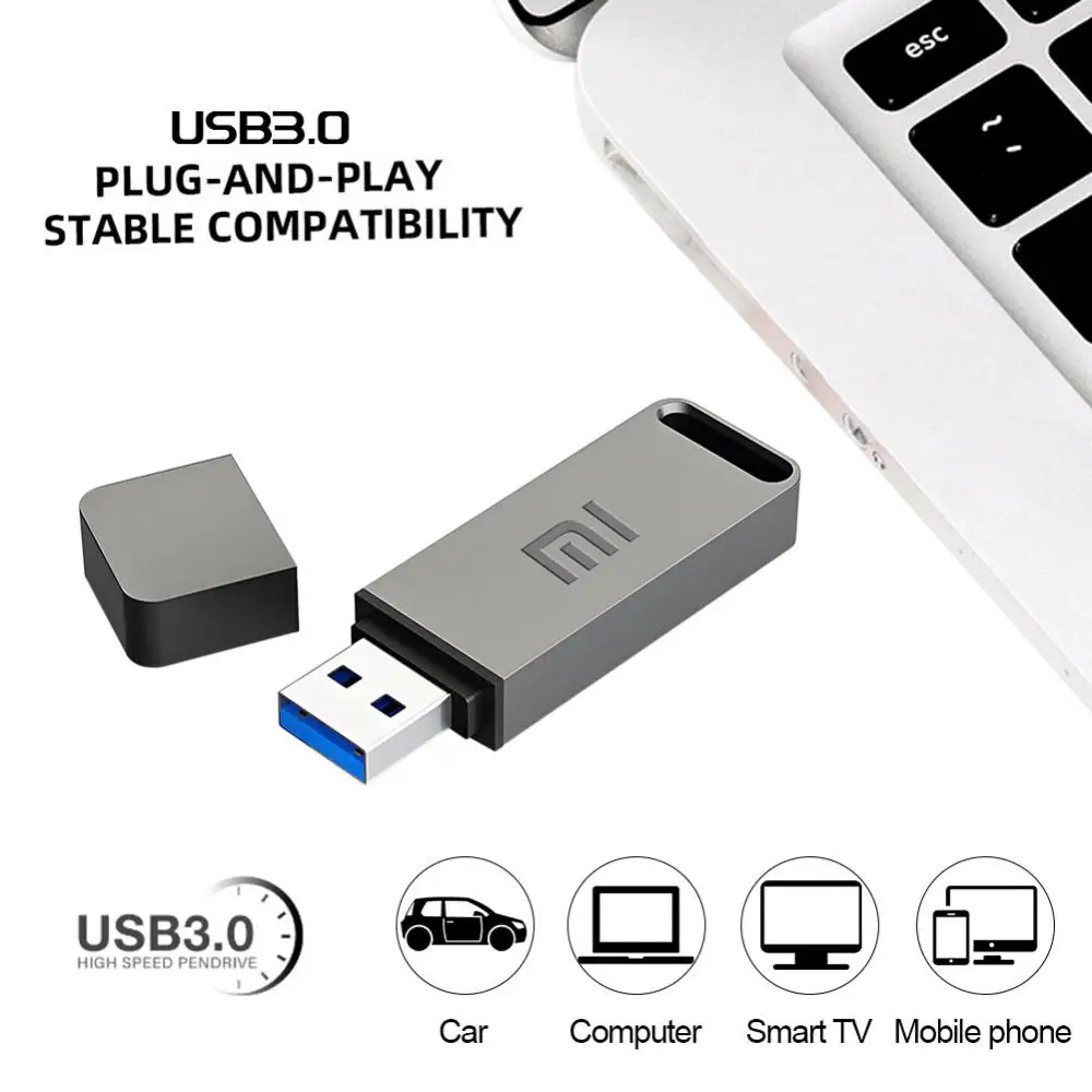 Xiaomi 2TB USB3.0 Metal Flash Drives Memory 1TB 512GB 256GB 128GB 64GB 32GB Waterproof Usb Stick High Speed OTG Pen Drive For PC