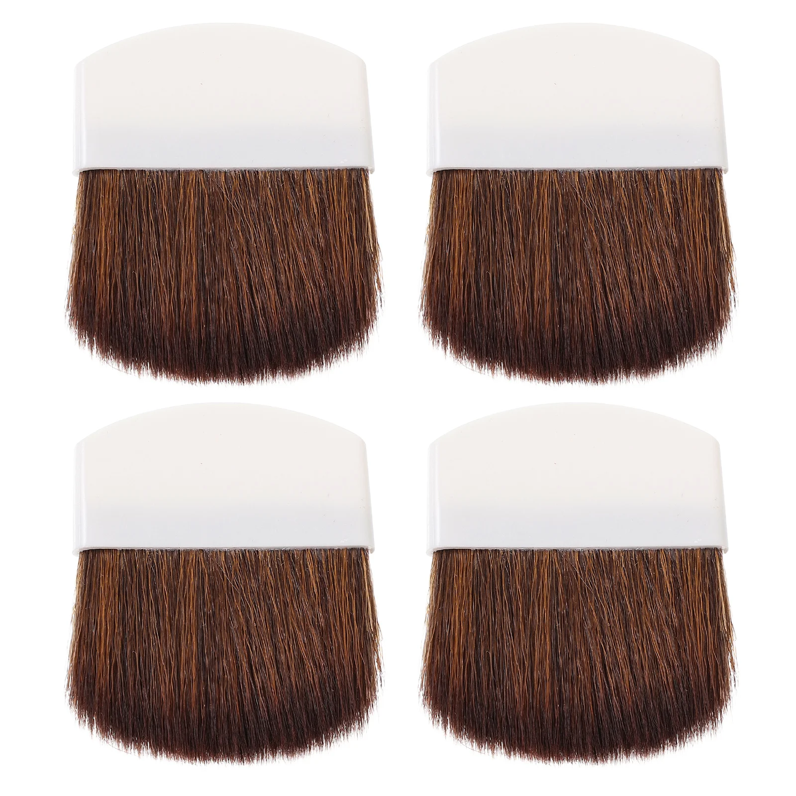 4 pçs pincéis de maquiagem pequena escova de pó para pó solto blush iluminador ferramentas faciais cerdas macias portátil para mulher