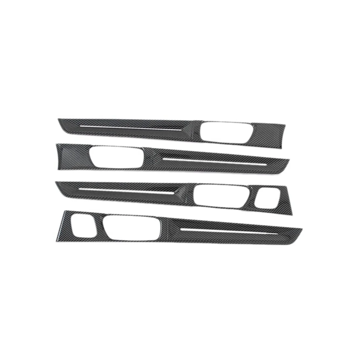 

Car Carbon Fiber Inner Door Panels Strip Decoration Cover Trim for 11Th Generation