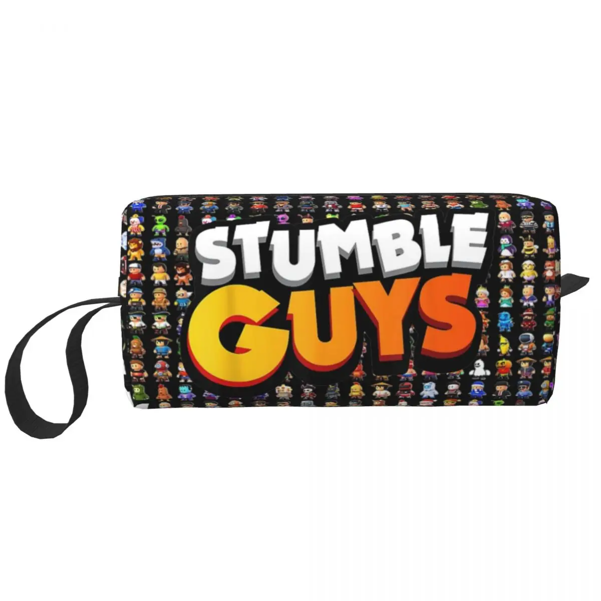 

Stumble Guys Funny Game Makeup Bags Cartoon Toiletry Cosmetic Bag Stylish Travel Pouch for Purse Storage