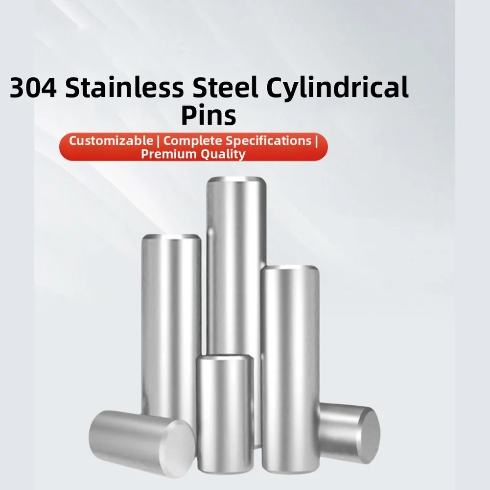 304 Stainless Steel Dowel Pins Set 194pcs M1.5 M2 M2.5 M5 for m6 M8 GB119 Standard Solid Locator Pins for Mechanical Assembly