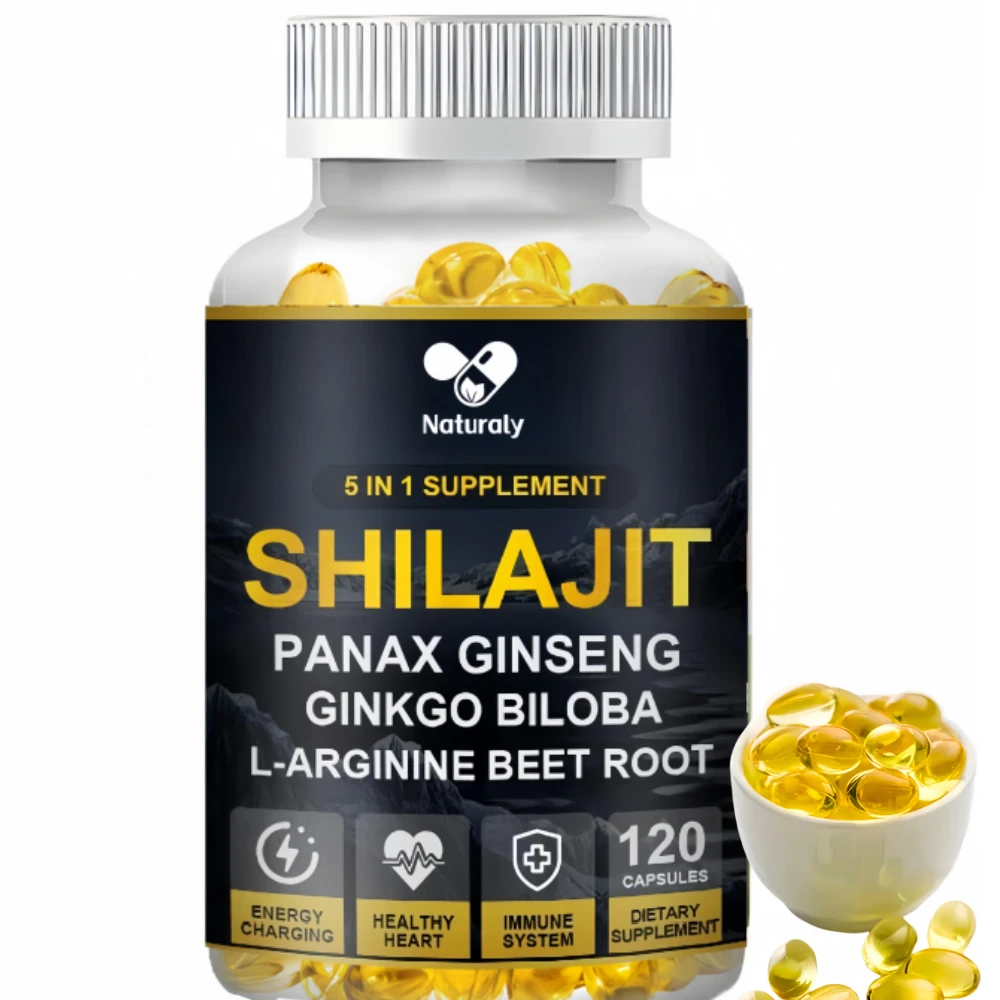 Shilajit Capsules Rich In Fulvic Acid&trace Minerals Boost Hormone Balance Stress Relief Sleep Quality