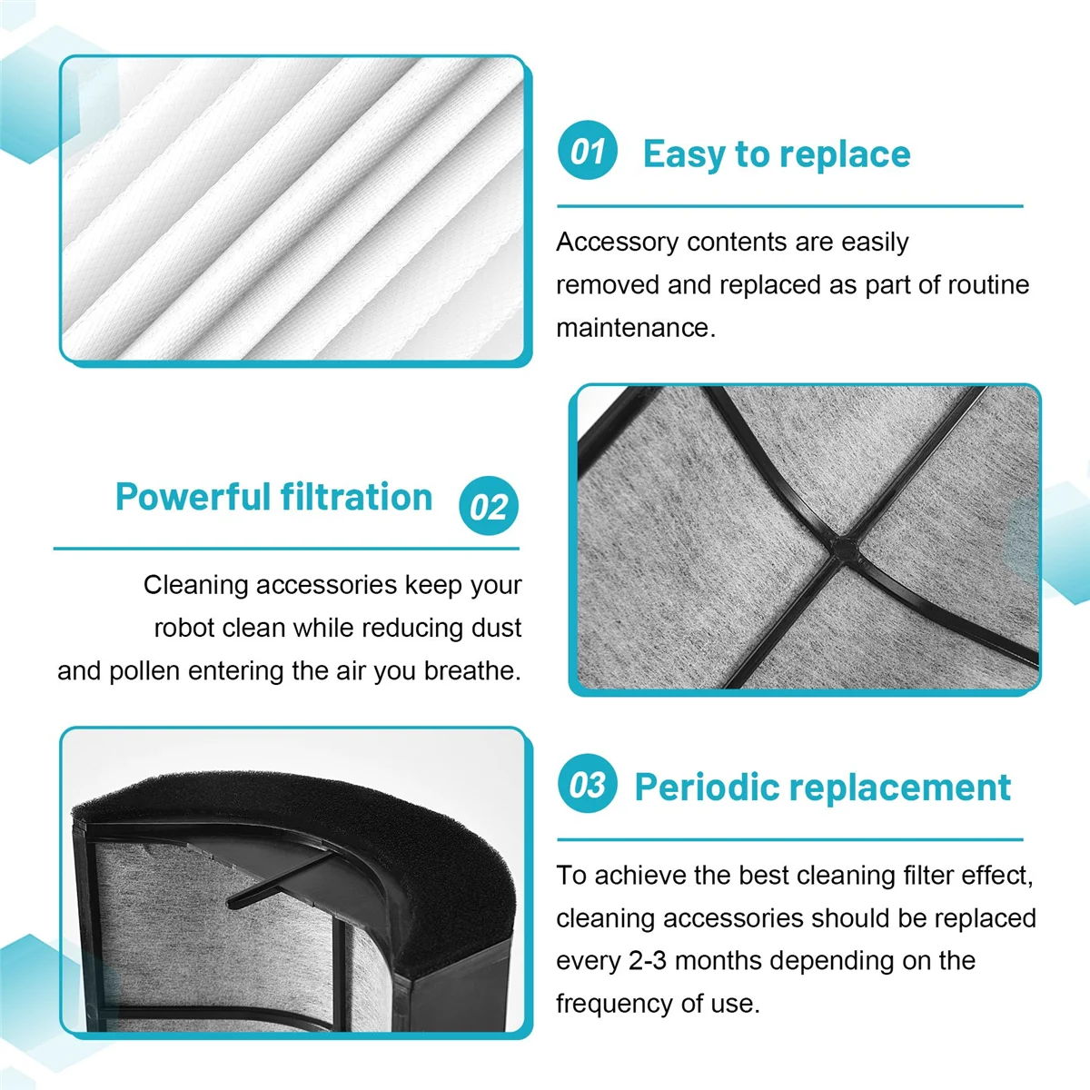 ABKR para filtro purificador de ar Therapure Envion TPP440 TPP540 TPP640