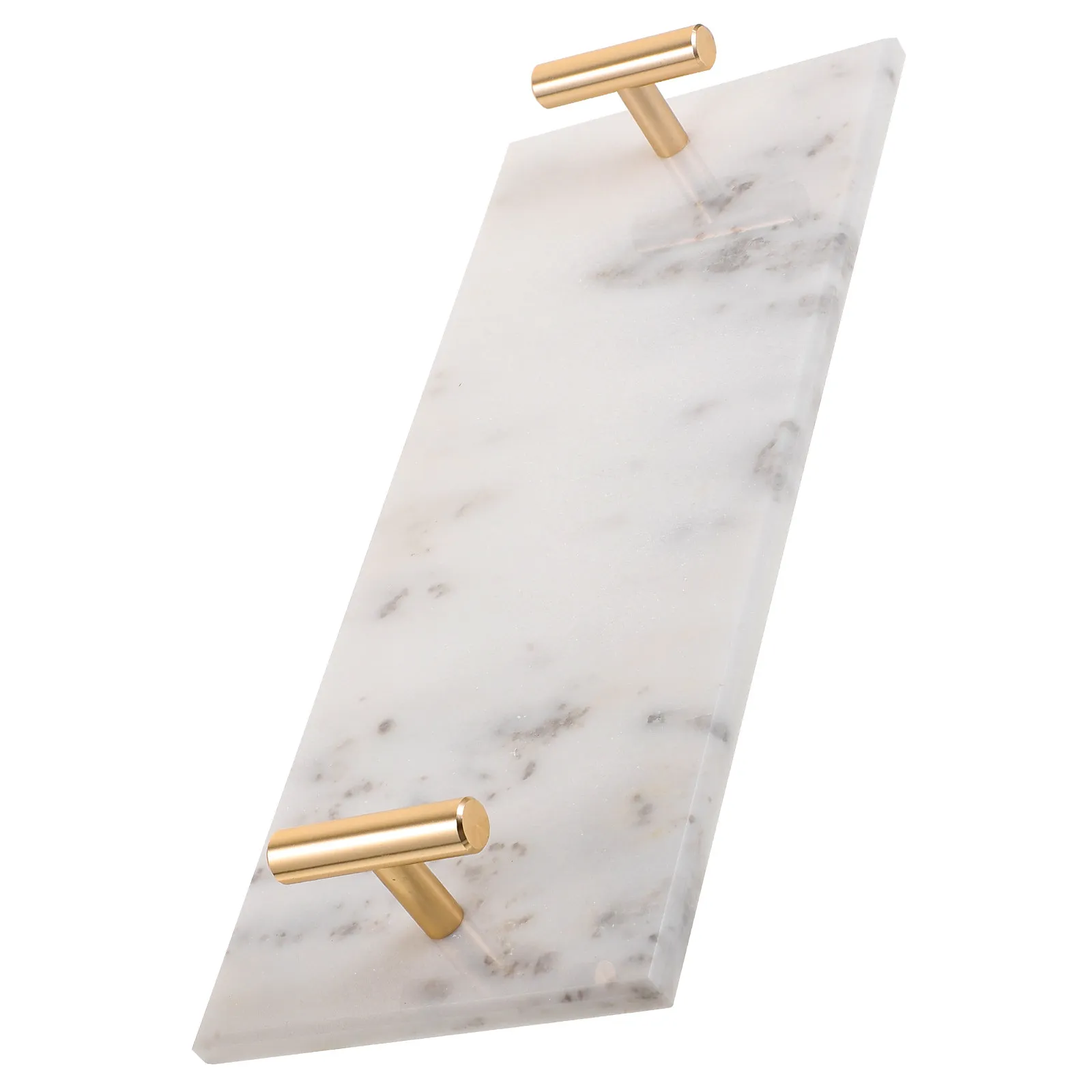 1Pcs High Quality Marble Tray Delicate Dessert Serving Tray for Cakes Cookies Coffee Pastries Home Office Hotel Decor