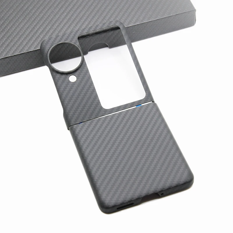 ZXKE-Carbon Fiber Phone Case for OPPO Find N3, Flip Cover, Light Thin, High-Strength Aramid Fiber, Protective Shell