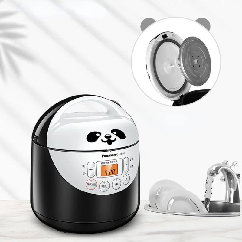 Electric Cooker Household Small Multi-Function Electric Cooker Mini Panda Cooker Smart Reservation 1.5L Food Truck