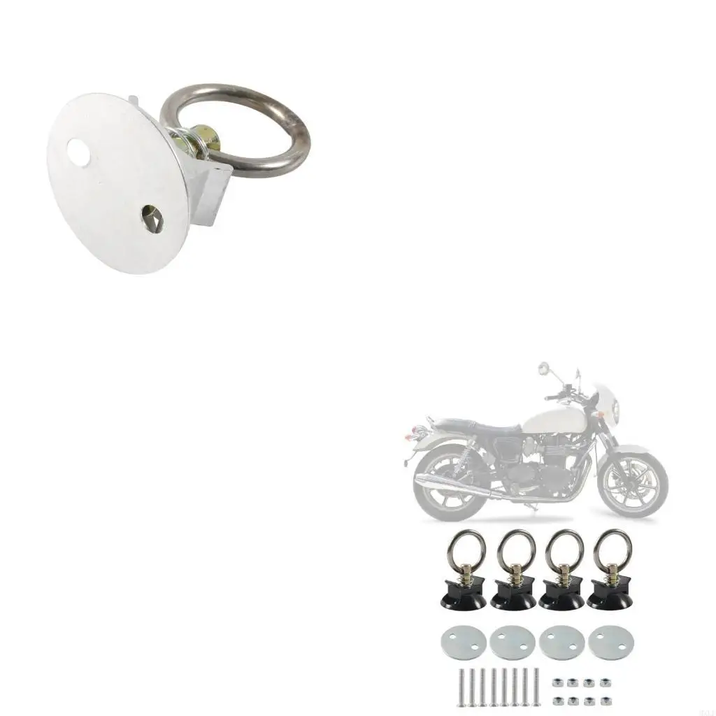 

4 комплекта L Track Down Down System с круглыми кольцами для грузовых кроватей