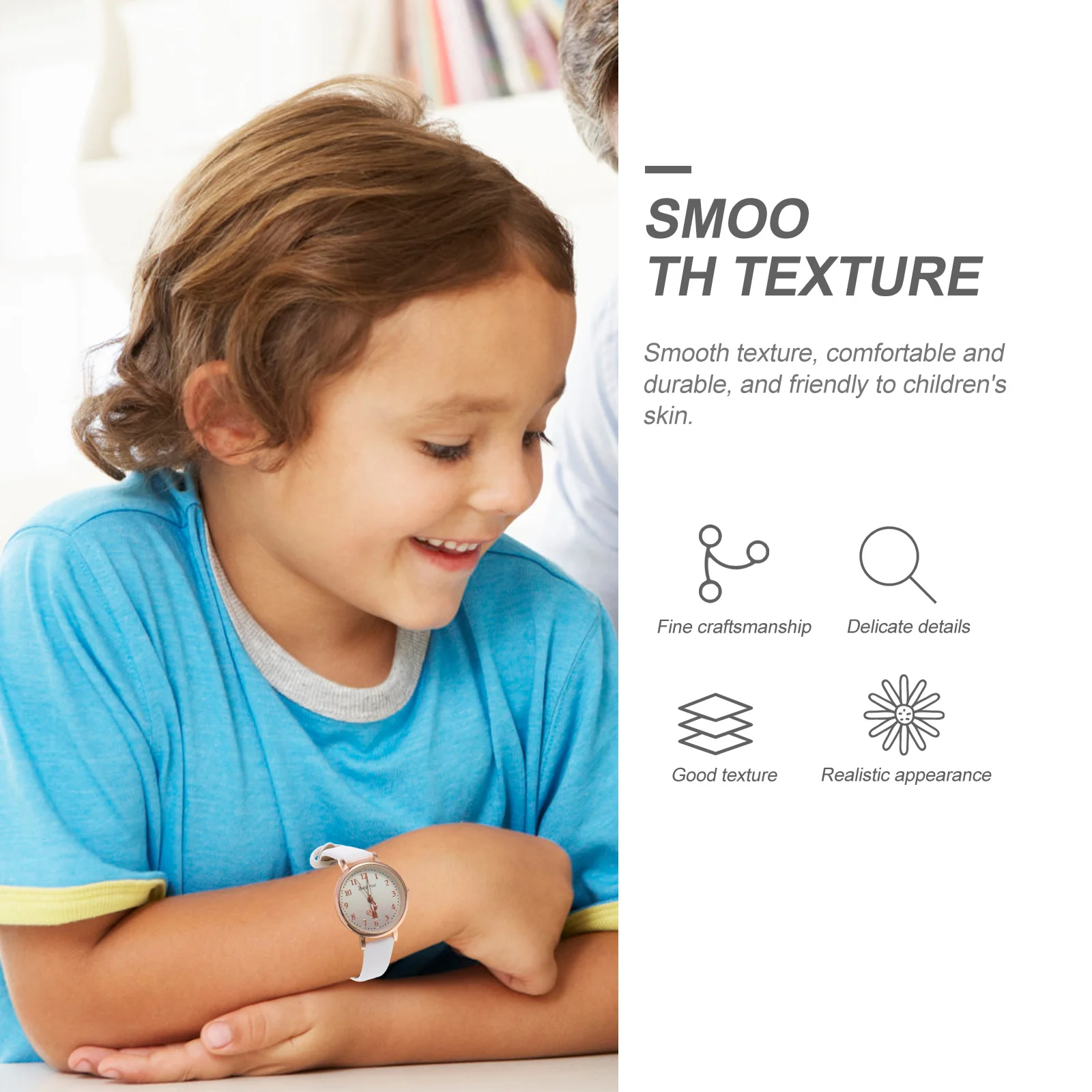 مشاهدة ساعة اليد بسيطة مضيئة الهاتفي الفرقة أزياء الطالب على مدار الساعة لارتداء عارضة #4