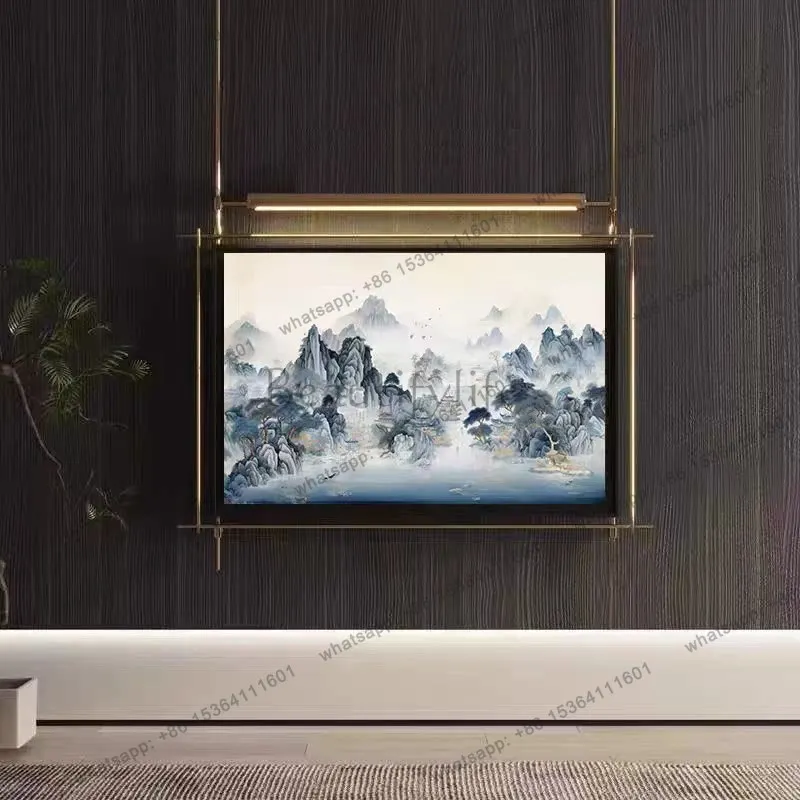 Living room decoration painting new Chinese sofa background wall simple landscape hanging painting