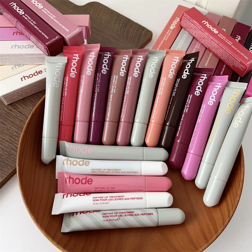 Nuevo Rhode-pintalabios de Color a la moda, brillo de labios portátil de vainilla, lápiz labial INS caliente, protección de labios de caramelo salado, hidratante