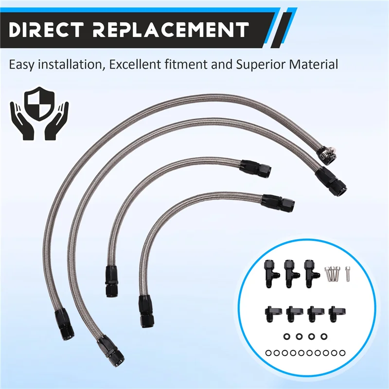 

AT92-Steam Vent Hose Kit For LSX LS1 LS2 LS6 LM7 Steam Vent Hose Coolant Crossover Kit Automobile Parts Coolant Crossover Hose