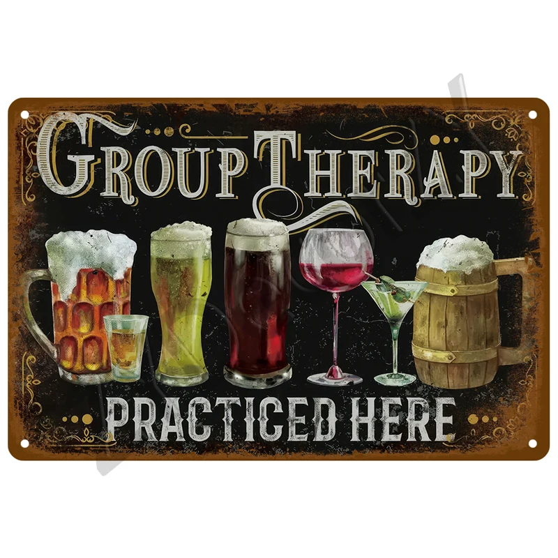 Drink Beer Vintage Tin Sign Wall Decor Art For Bar Pub Man Cave Decorative Wine Metal Sign Poster Whiskey Plaque Plates Mural