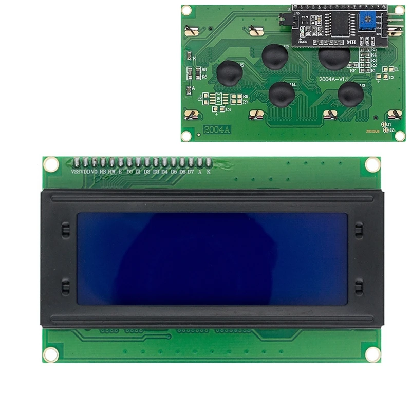 

LCD2004 + I2C 2004 20x4 2004A синий/зеленый экран HD44780 символьный ЖК/W IIC/I2C последовательный интерфейс модуль адаптера для Arduino