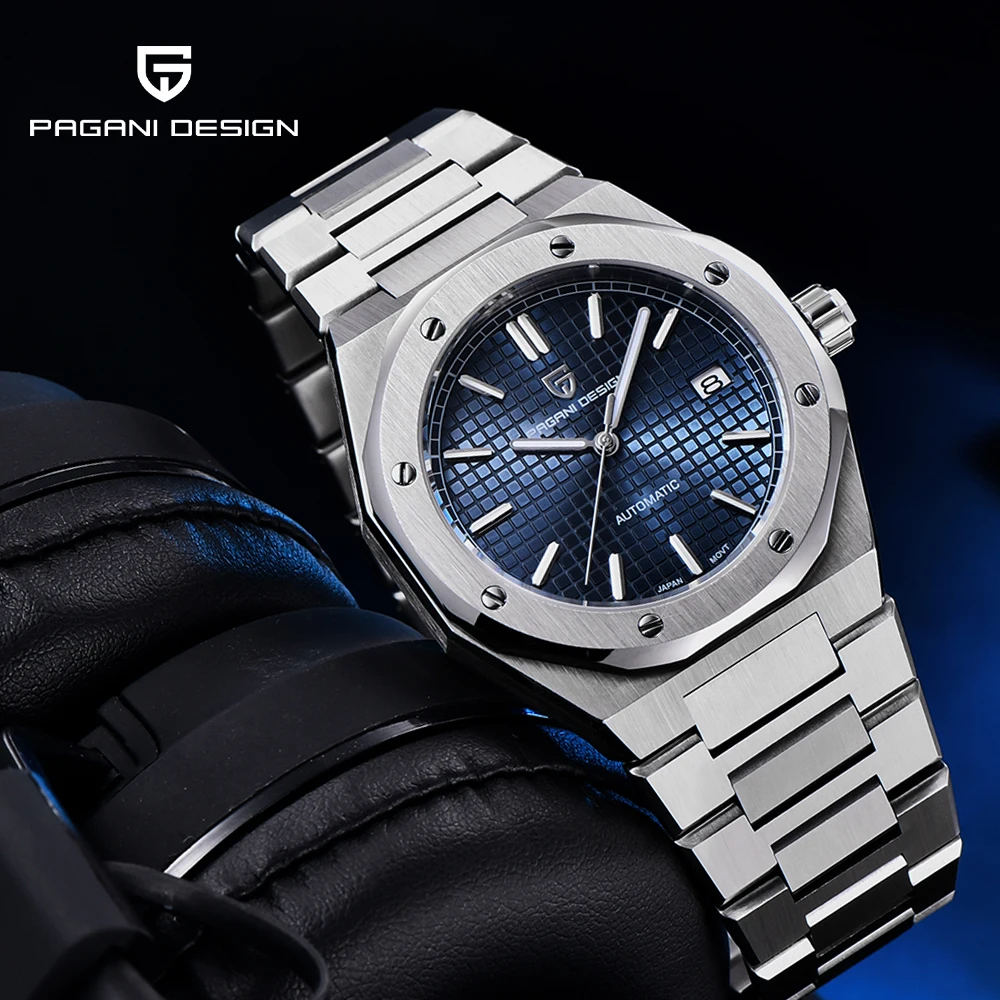 

PAGANI DESIGN 2023 New 40MM Men Automatic Mechanical Watches Sapphire Glass Stainless Steel 100M Waterproof Clock Reloj Hombre