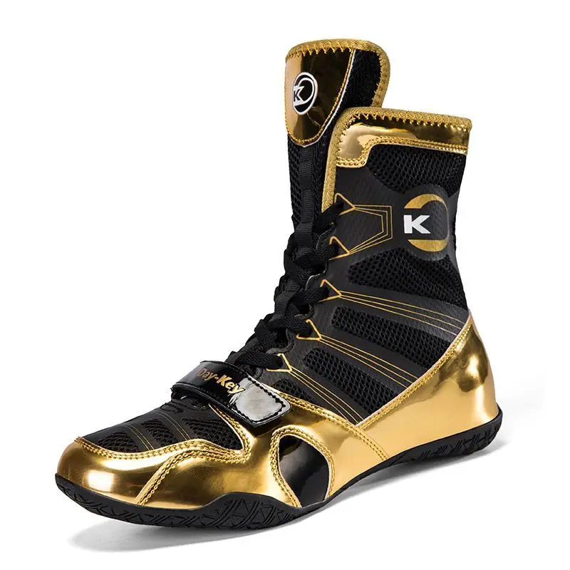 2026 New Arrival Men Wrestling Boots Non-Slip Boxing Shoes for Men Top Quality Man Fighting Shoes High Top Men Gym Training Shoe