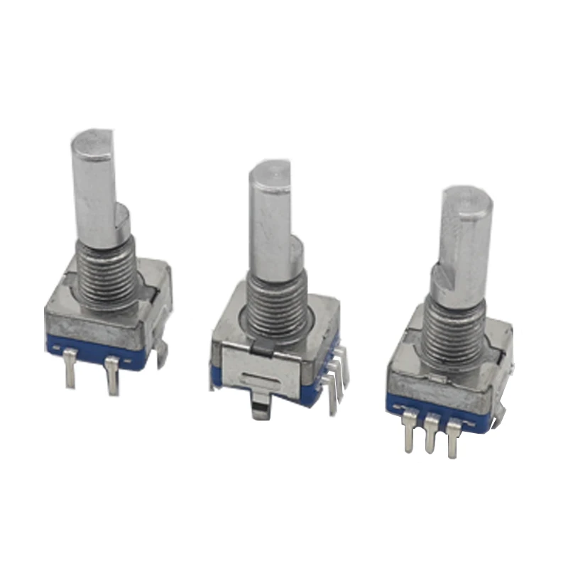 【5PCS】EC11 Audio Encoder 20 Position Rotary Encoder Code Switch 5Pin Plug-in Type 15MM 20MM Half