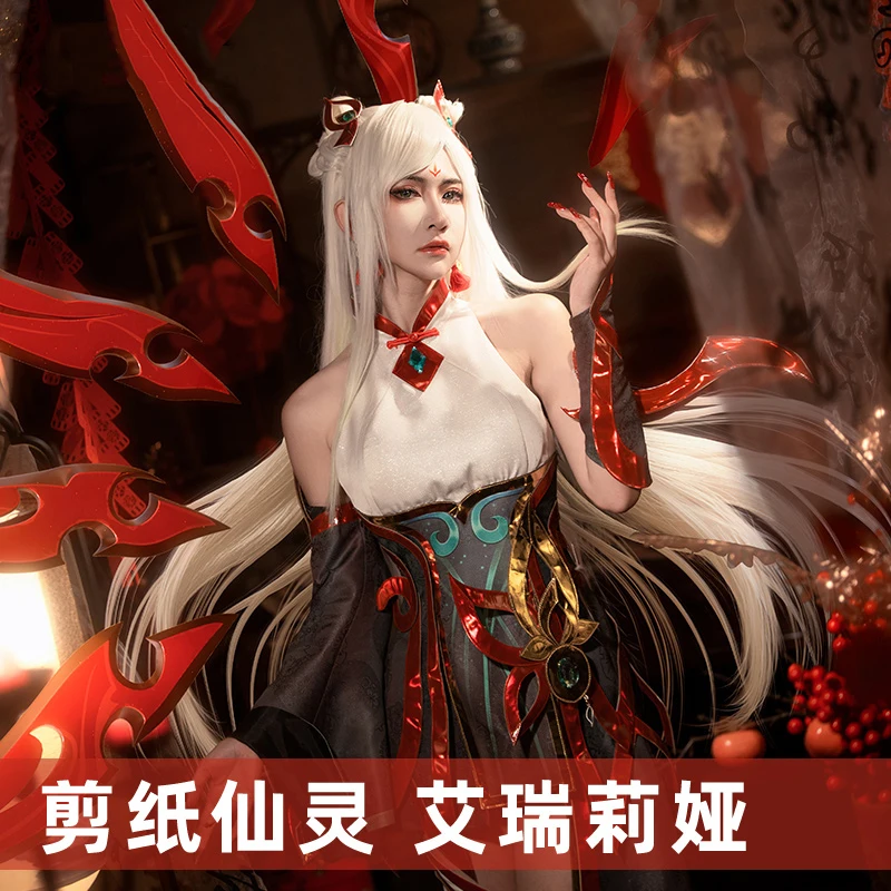 COS-KiKi Game LOL Irelia Battle Suit Cosplay Costume Gorgeous Dress Uniform Halloween Party Role Play Outfit Women XS-2XL