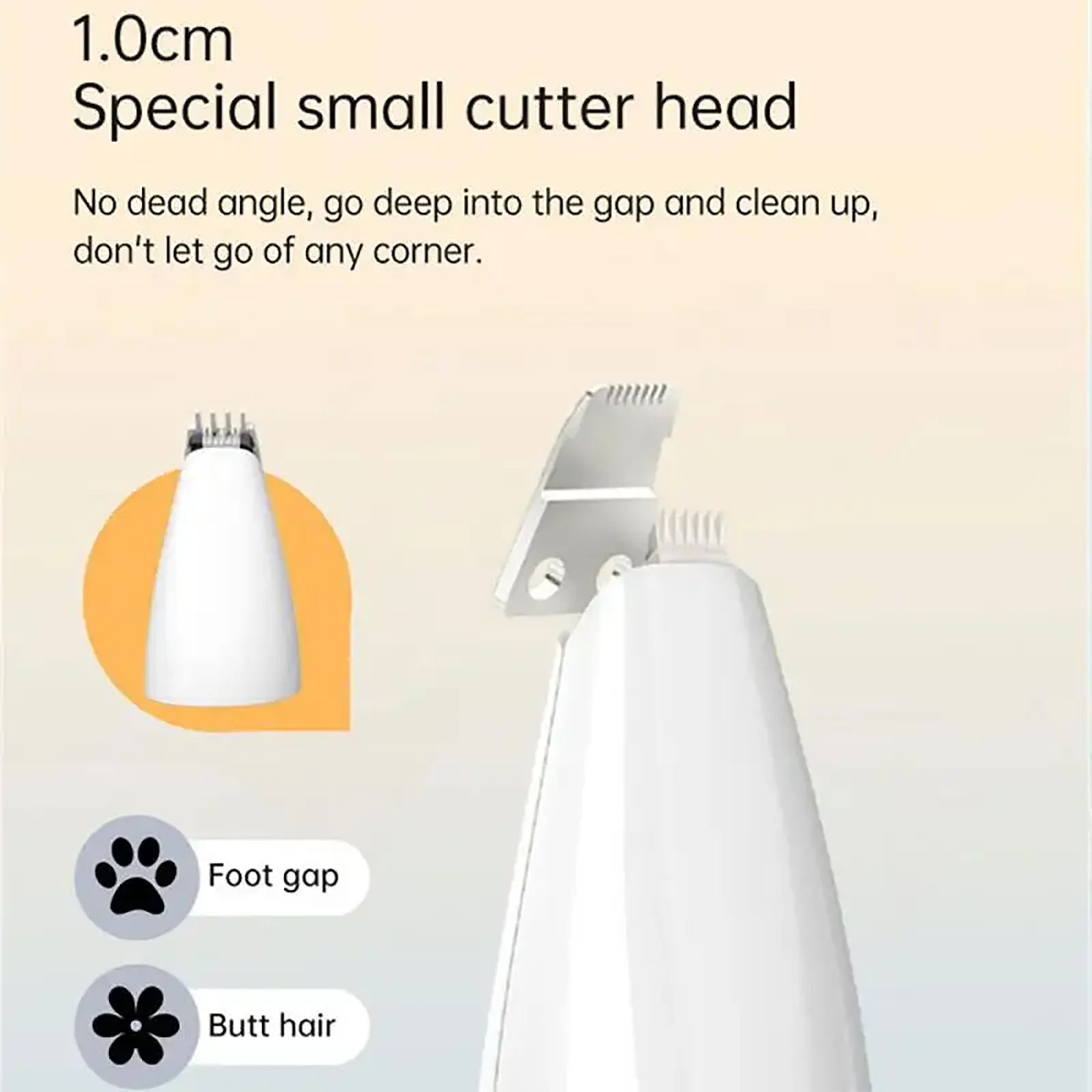 Pet Hair Clippers Grooming Kit with Nail Grinder ,4-in-1 Cordless Motorized Trimmer Low Noise USB Rechargeable Cordless Quiet Na