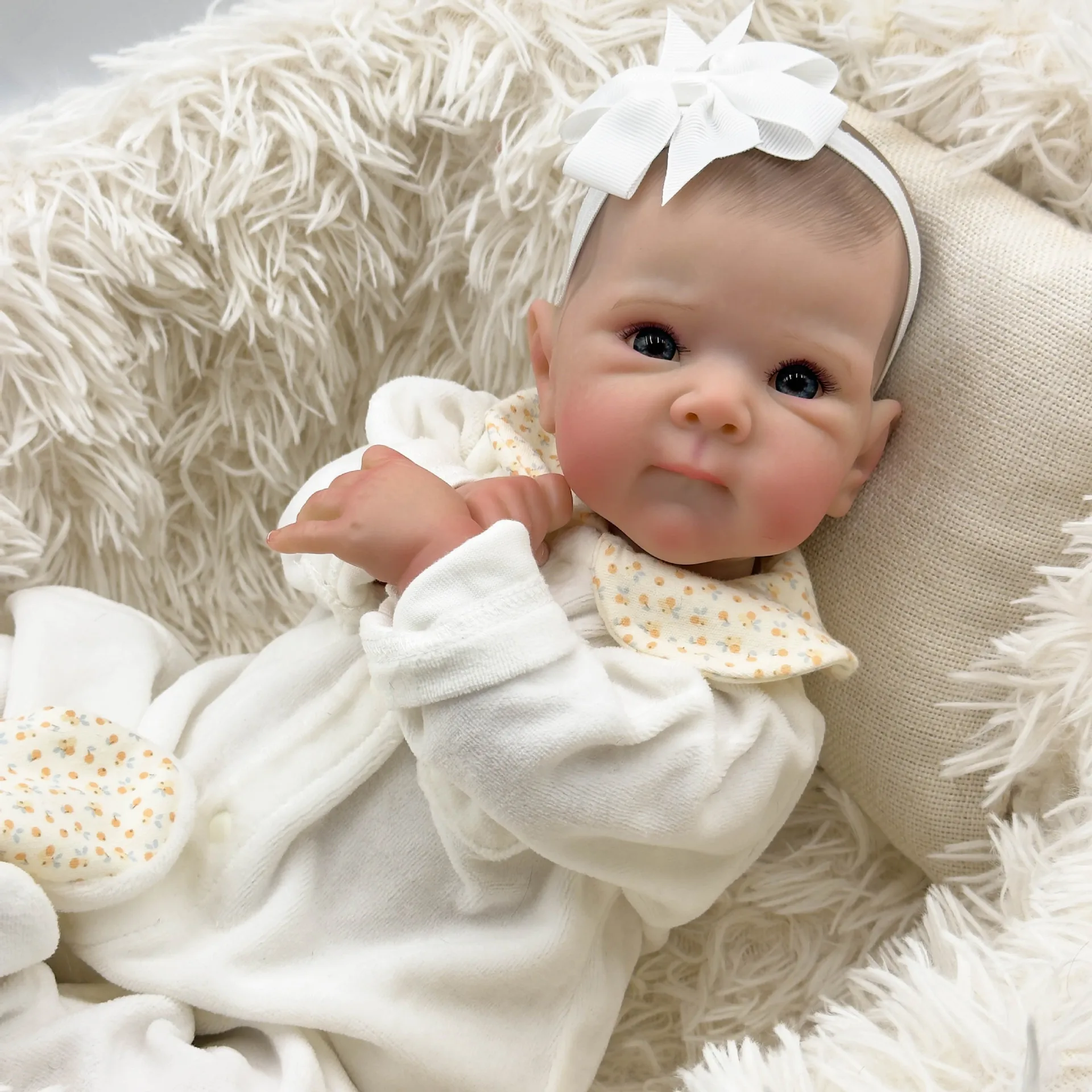 Bettie Newborn Baby Size Girl Silicone Bebe Reborn Doll Handmade Finished Painted Touch Realistic Doll Kid High Quality Gift Toy