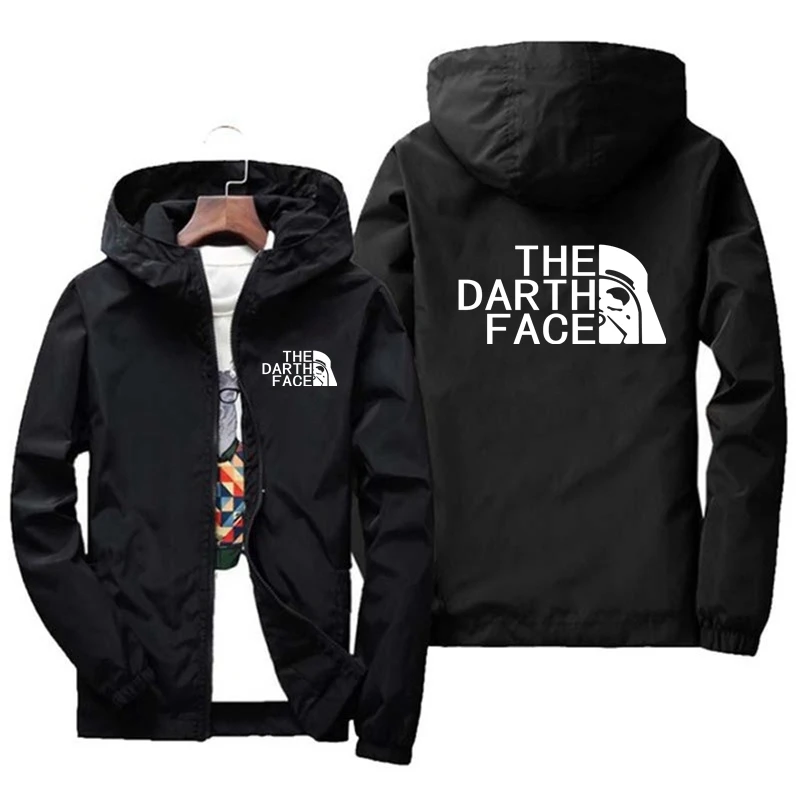 Men THE DARTH FACE Bomber Jacket Men's Windproof Zipper Jacket Spring And Autumn Casual Work Jacket Fashion Sports Jacket S-7XL