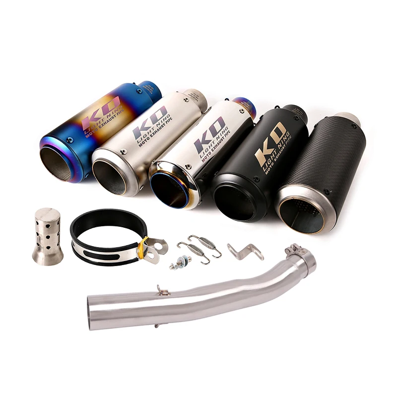 

Slip On For VOGE LX500AC Any Year Mid Pipe Link Tube Motorcycle Exhaust Stainless Steel/Real Carbon Fiber Connect Silencer