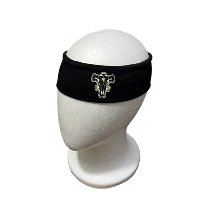 New Anime Headband Black Clover Emperor Logo Asta Magic Knight Cosplay Head Wear Band Costume Emblem Props Halloween view 3