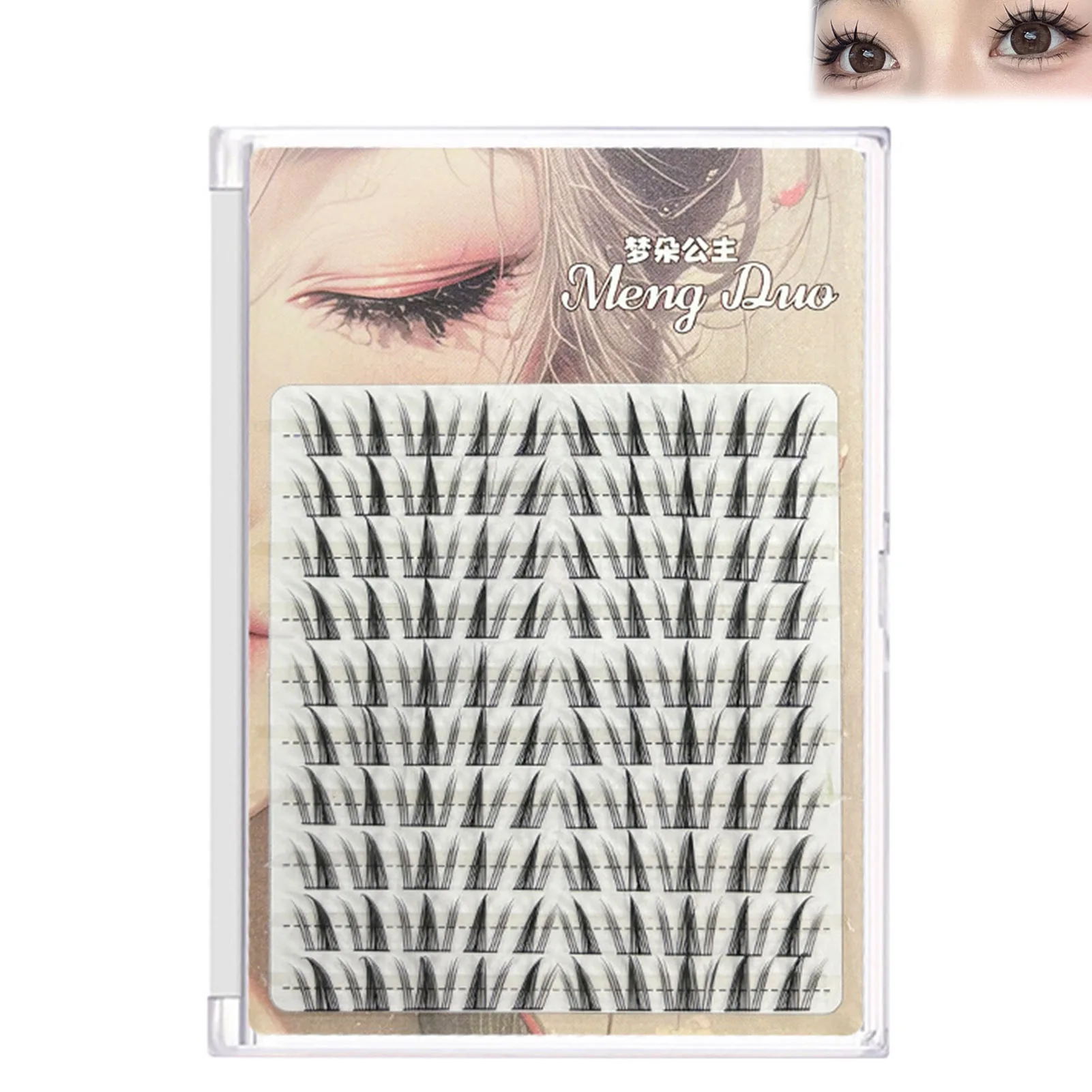 10 linhas 3d fino mangá girassol cílios postiços volume macio extensão de cílios postiços para efeito de levantamento de olhos ferramentas de maquiagem diy