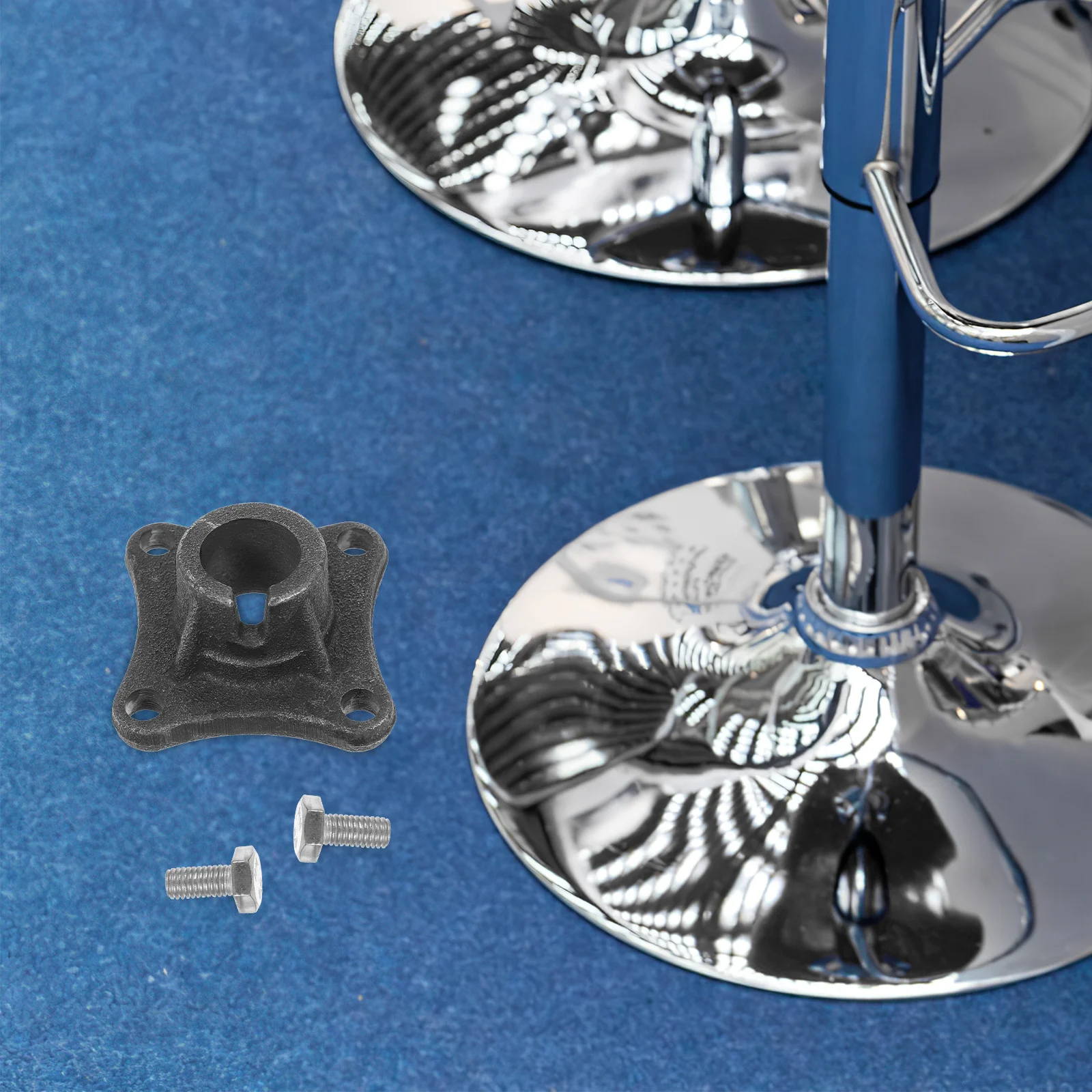 

Barber Chair Accessories Durable Metal Connector Chassis Replacement Part Salon Repair Heavy Duty Hydraulic Fits Chairs