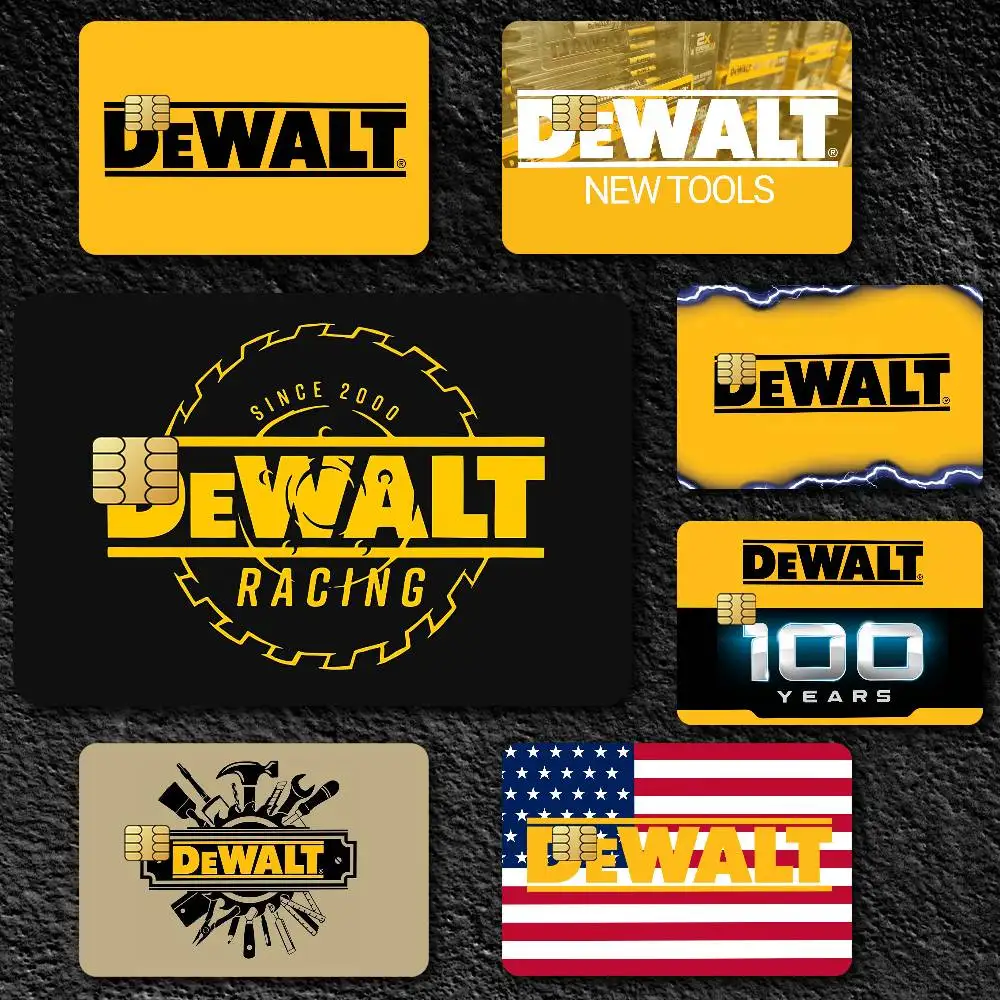 Fashion D-DeWalt Credit Card Skin Stickers for Bank Card Bus Metro Card Sticker Waterproof Gift