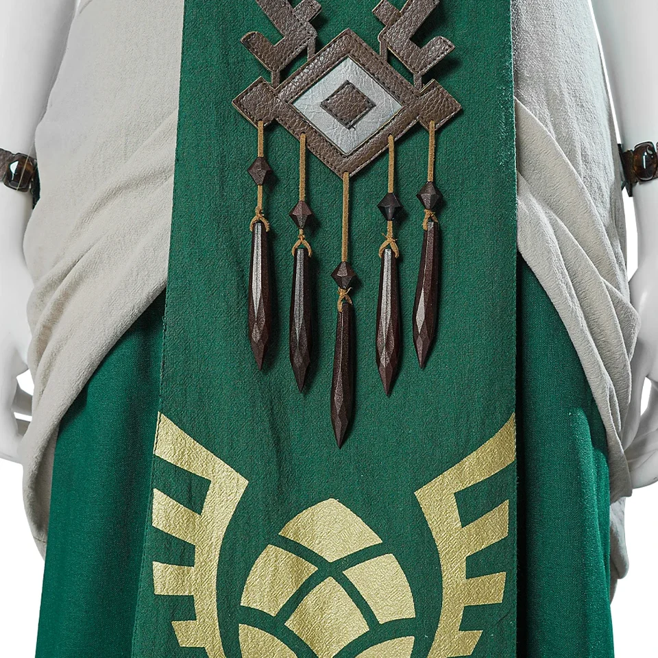 Woman Zelda Cosplay Princess Dress Costume Game Tears Green Long Dress Full  Set and Individual Items Are Sold Custom Size - AliExpress 200000532
