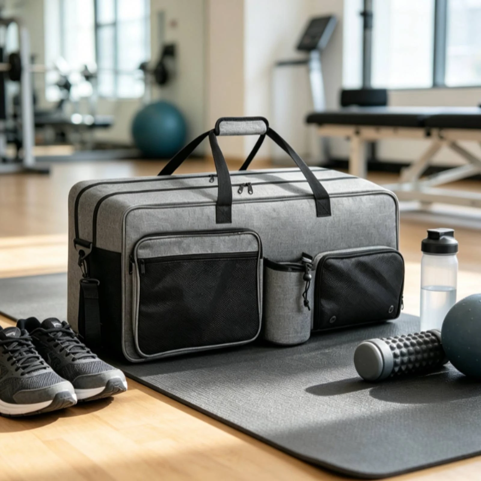 Tennis Racket Bag with Shoe Compartment Ventilated Tennis Bag with Shoe Compartment Multi Pocket Organized for Athletes