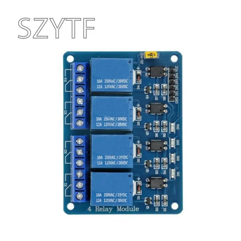 Tech Shield Citations 5V, 12V, 4 canaux, ARM PIC AVR DSP, Électronique, Relais 4 canaux, Route 5V