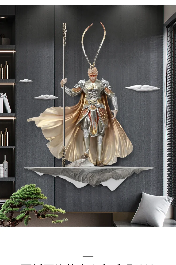 

Qitian Dasheng 3D трехмерное рельефное украшение на стену, подвеска Sun Wukong