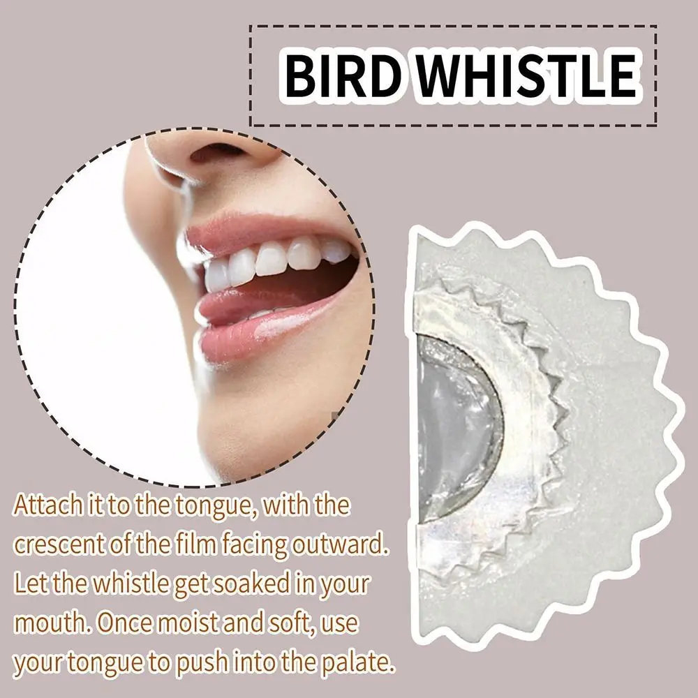 5PCS Creativity Magic Fun Bird Whistle Toys Inside Mouth Bird Caller Ventriloquist Tool Tongue Whistle Boys Girls