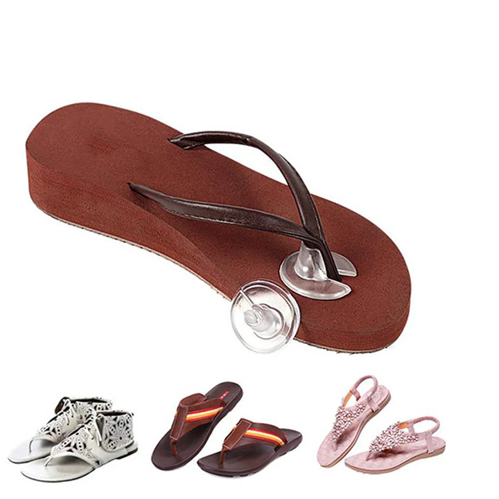 Clear Thong Front Pad Slippers Oval Flip-flops Non-slip Forefoot High Heels Gel Miss