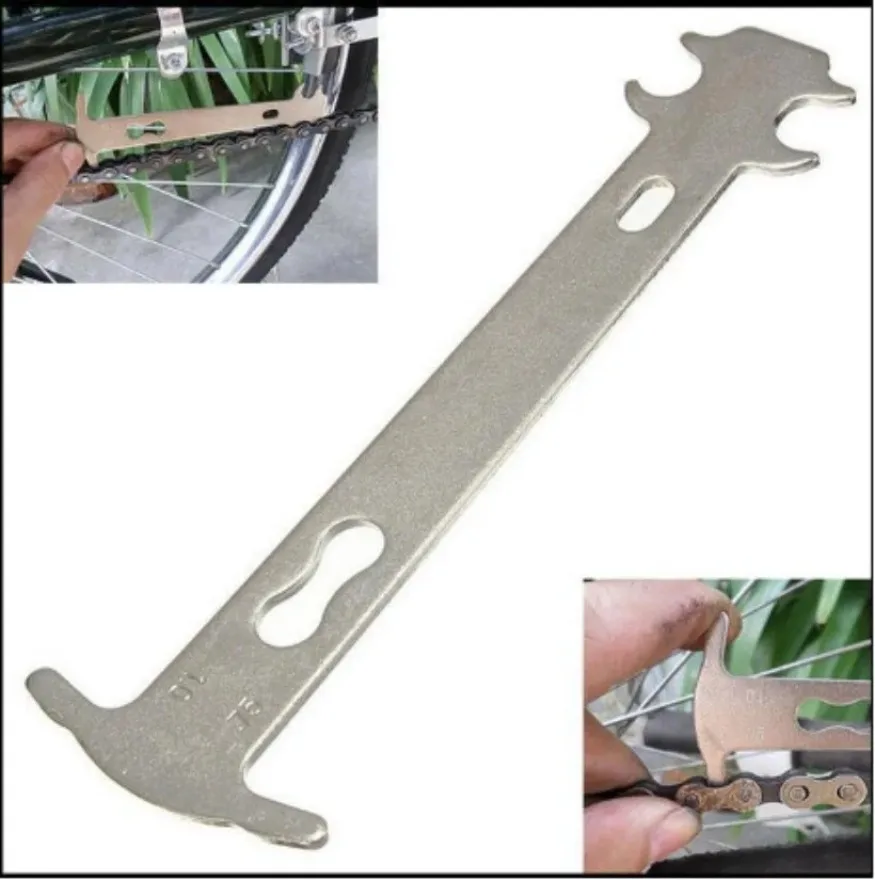 Motorcycle Chains Gauge Caliper Measure Ruler MTB Cycling Bicycle Dirt Pit Bike Chain Wear Checker Tools Accessories Universal