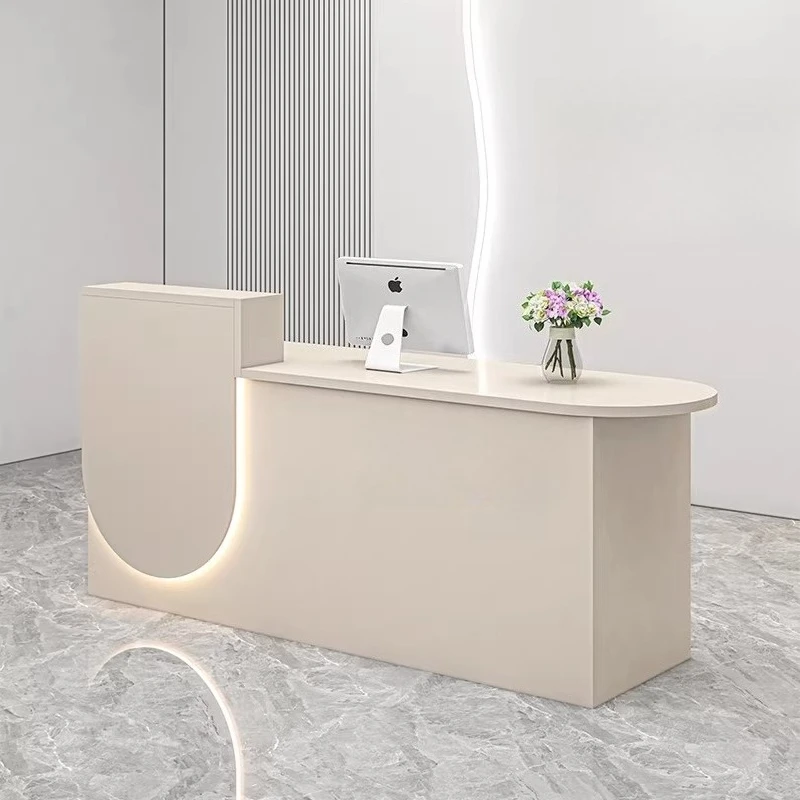 

Luxury Beauty Reception Desks Display European Aesthetic Minimalist Reception Desks Modern Simple Mostrador Commercial Furniture