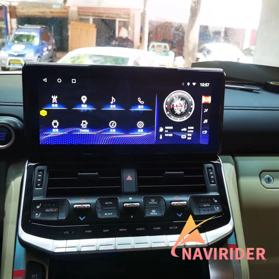 12.3inch Auto Android Wireless Carplay Navi For Toyota Land Cruiser 300 LC300 2023 2024 2025 Car Radio Multimedia Player Stereo
