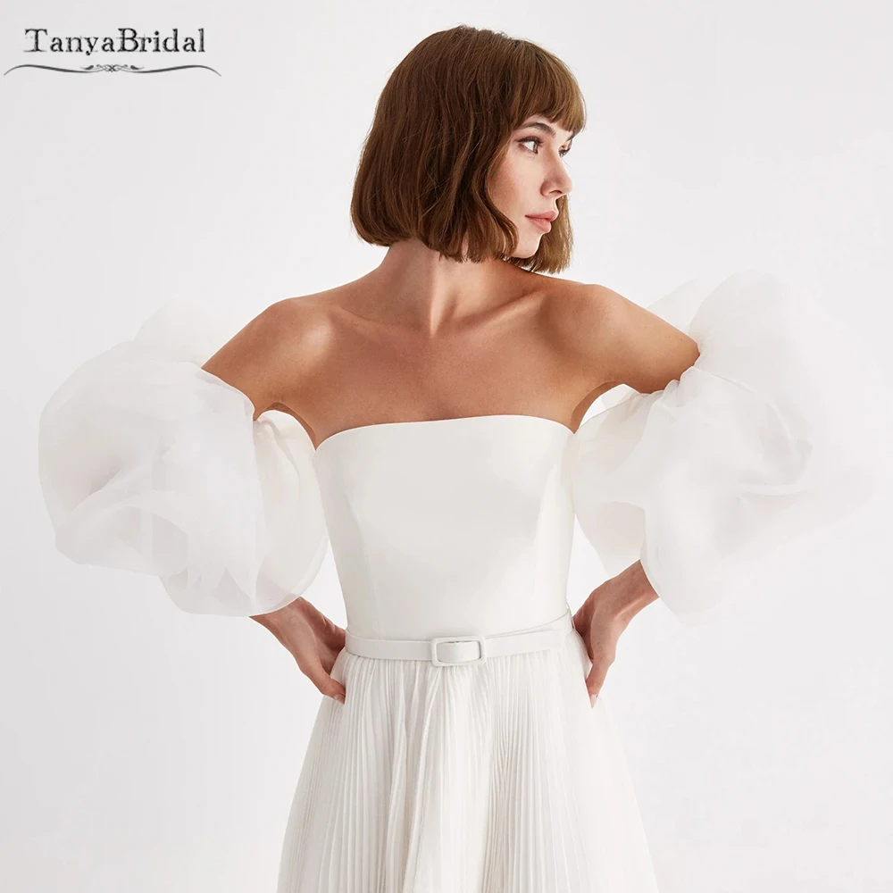 

Organza Clouds Removeable Sleeves Short Puff Wedding Sleeves Boho Chic Women Fashion Fingerless Gloves DG092