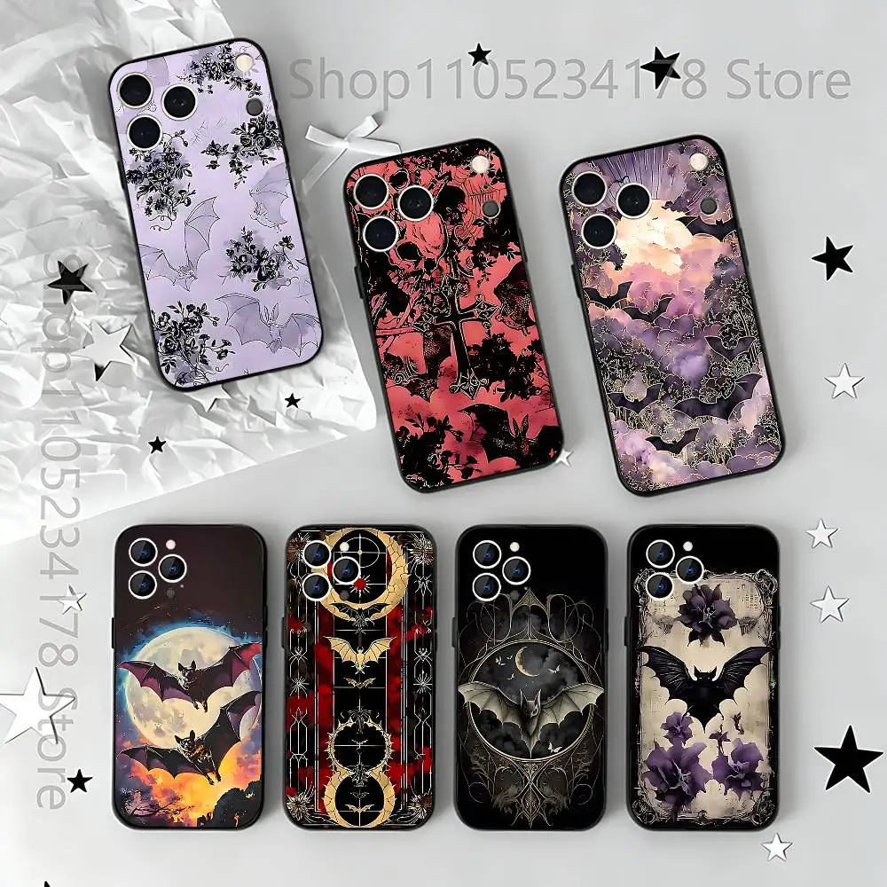 

Animal Gothic Bats For iPhone 12,16,13,14,15,17,11,Pro,Max,Plus,E,Air,Mini TPU Soft to Skin-friendly phone case