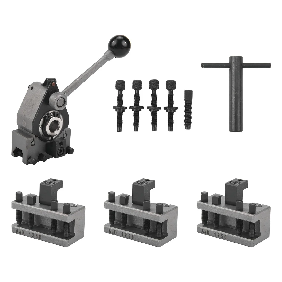 Lathe Quick Change Tool Post Set WM210V&WM180V&0618 12X12mm Tool Rest for Swing Over Bed 120-220mm