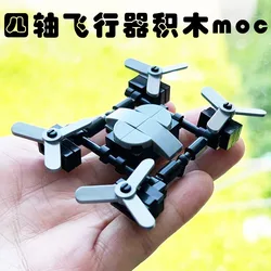 Hot Mini UAV Air vehicle Classic Model Building Blocks Four Axis DroneBricks Sets Kids Assembling Toys For Boys Children Gifts