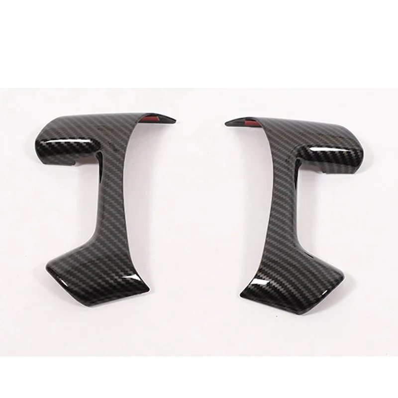 ABS Material Carbon fiber pattern Car steering wheel button decorative panel sticker For Hummer H2 2003-2009 accessories