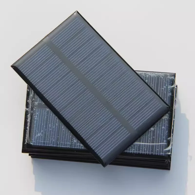 Customized 5V Mini Solar Panels 1.2W Epoxy Solar PV Module for Solar Garden Lighting System DIY Solar Toys 110*69MM 10PCS