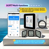 TUYA Weather Forecast Weather Station &  Wireless Temperature and Humi  2CO17 (with 3 Sensor)