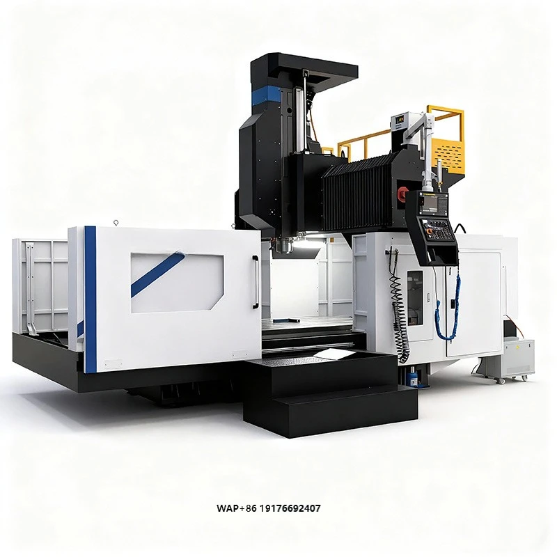 High-Speed Precision BT50  3-Axis Gantry CNC Router with Automatic Tool Changer and Vacuum Table for Efficient Aluminum